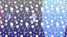 Berdly sendo congelado por Noelle na Rota de Snowgrave